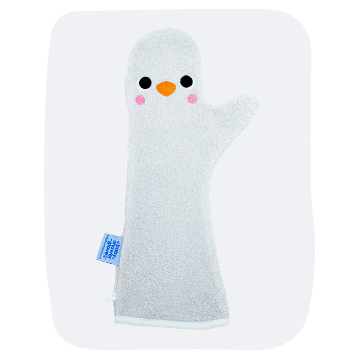 Baby Shower Glove Blauwe Pinguïn
