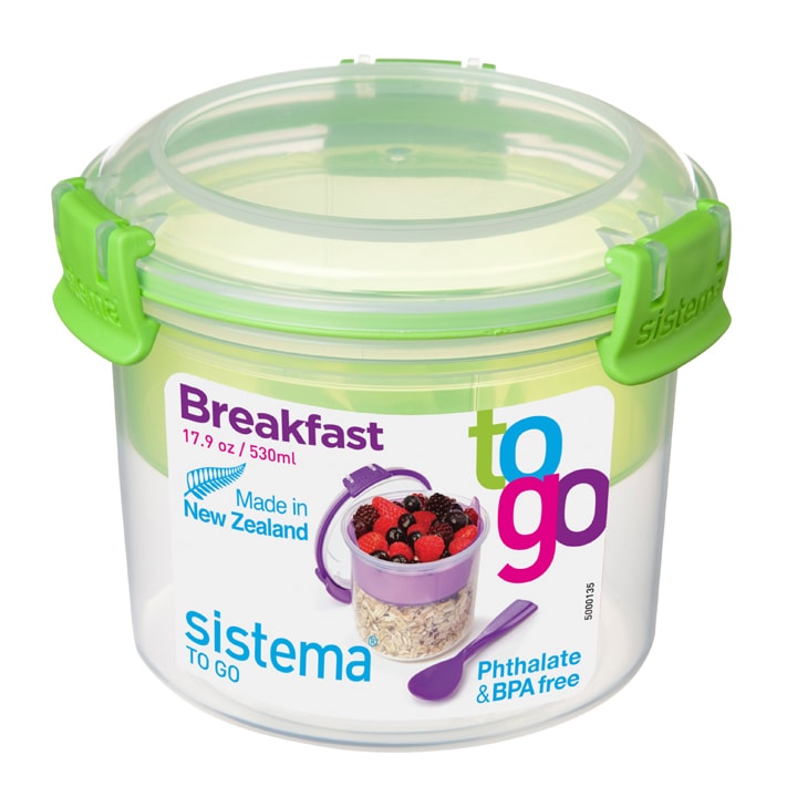 essence chaos Adolescent Sistema To Go • Breakfast Lunchbeker • 530ml Groen - Gestrikt