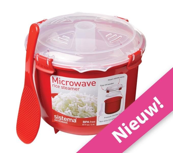 Microwave Rijststomer 2,6 liter Gestrikt