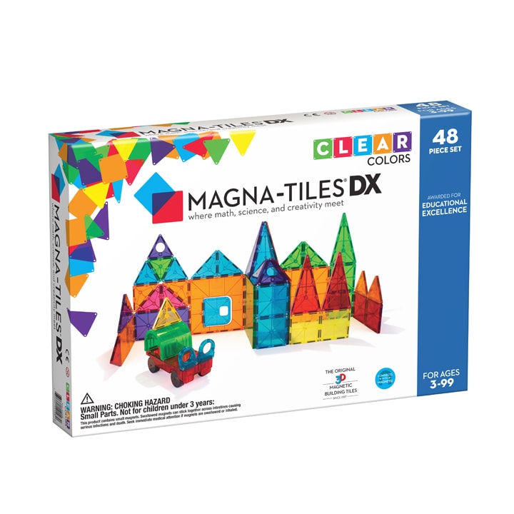 Magna-Tiles Clear Colors DX 48