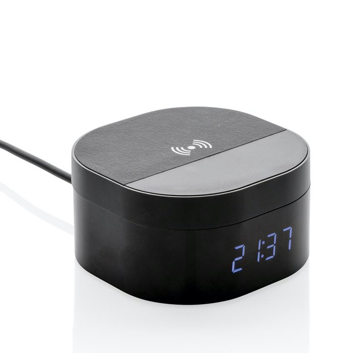 XD Aria - Draadloze Lader en Klok - 5W Zwart