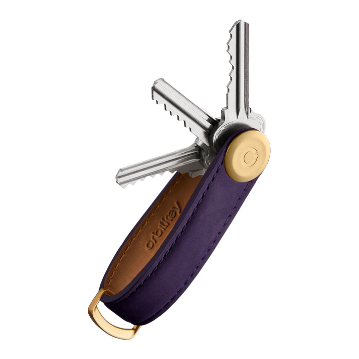 Orbitkey 2.0 Crazy Horse - Sleutelhanger - Aubergine Purple