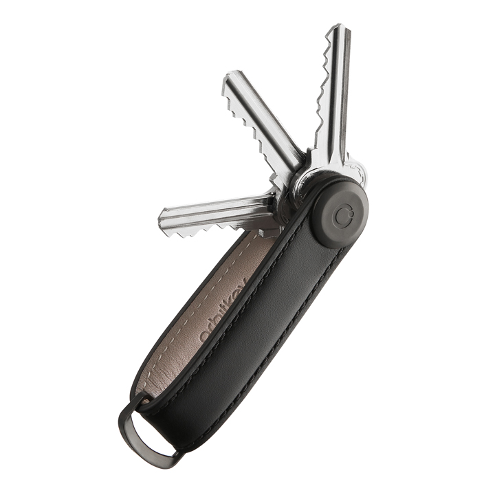 Orbitkey 2.0 Leather - Sleutelhanger - Black/Black