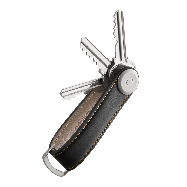 Orbitkey 2.0 Leather - Sleutelhanger - Black/Tan