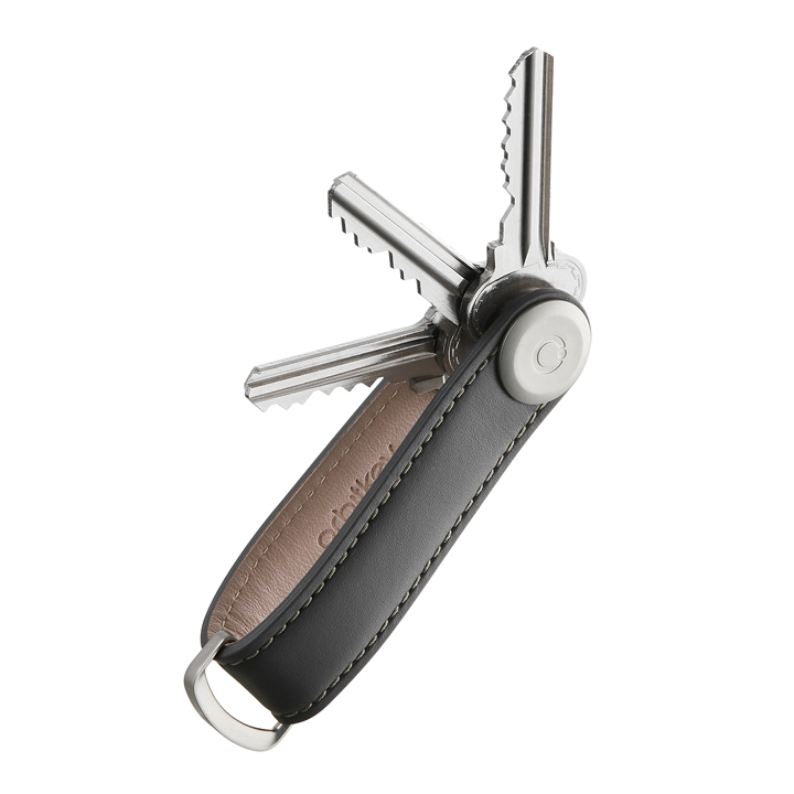 Orbitkey 2.0 Leather - Sleutelhanger - Charcoal/Grey