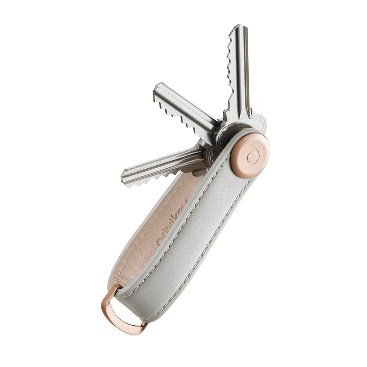 Orbitkey 2.0 Leather - Sleutelhanger - Stone/Grey