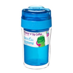 Sistema To Go Twist 'n Sip Coffee isoleerbeker 315ml Blauw