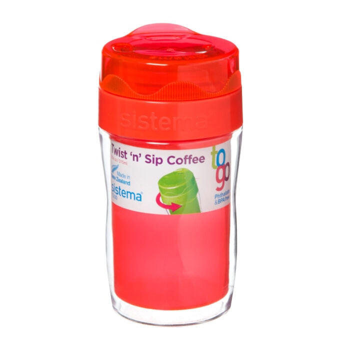 Sistema To Go Twist 'n Sip Coffee isoleerbeker 315ml Oranje