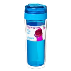 Sistema To Go Twist 'n Sip Coffee isoleerbeker 490ml Blauw