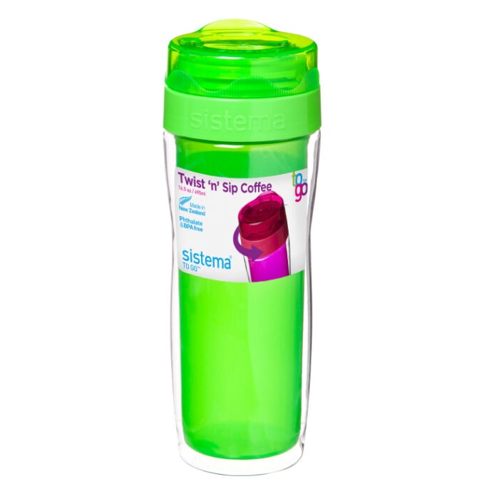 Sistema To Go Twist 'n Sip Coffee isoleerbeker 490ml Groen