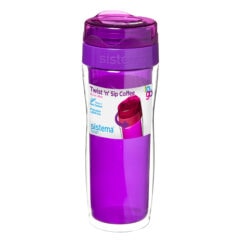 Sistema To Go Twist 'n Sip Coffee isoleerbeker 490ml Paars