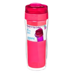Sistema To Go Twist 'n Sip Coffee isoleerbeker 490ml Roze