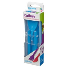 Sistema To Go Cutlery Bestekset 5-delig Blauw