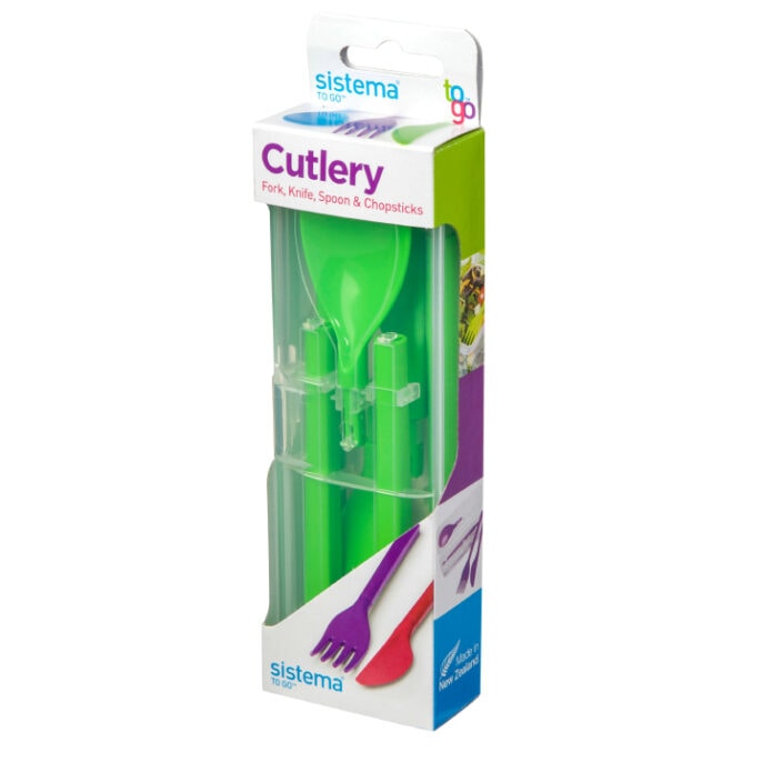 Sistema To Go Cutlery Bestekset 5-delig Groen