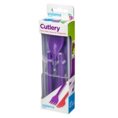 Sistema To Go Cutlery Bestekset 5-delig Paars