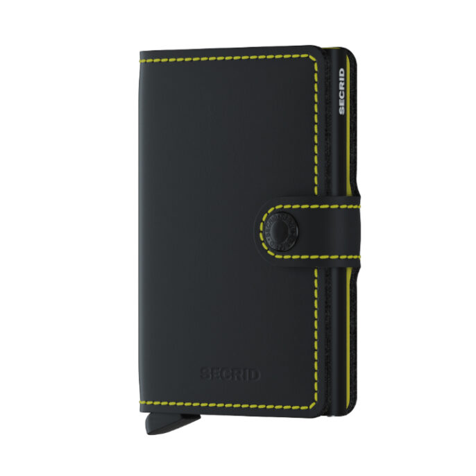 Secrid Miniwallet Matte Black & Yellow