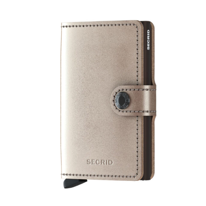 Secrid Miniwallet Metallic Champagne-Brown