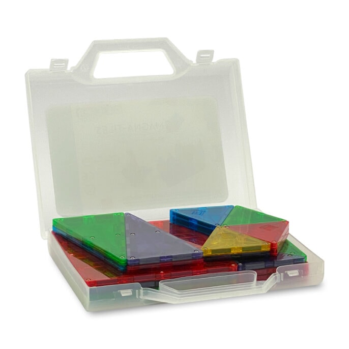Magna-Tiles Clear Colors 32 in bewaarkoffer