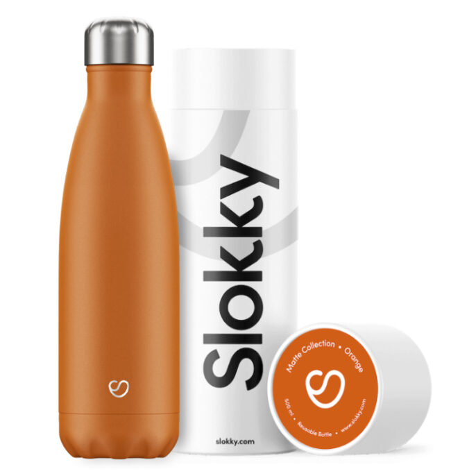 Slokky Matte Orange Isoleerflesje 500ml