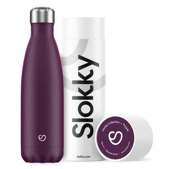 Slokky Matte Purple Isoleerflesje 500ml