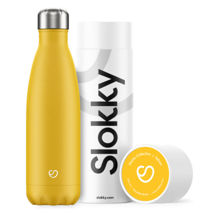 Slokky Matte Yellow Isoleerflesje 500ml