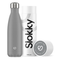 Slokky Mono Grey Isoleerflesje 500ml