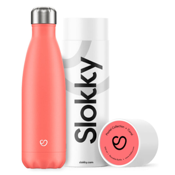 Slokky Pastel Coral Isoleerflesje 500ml