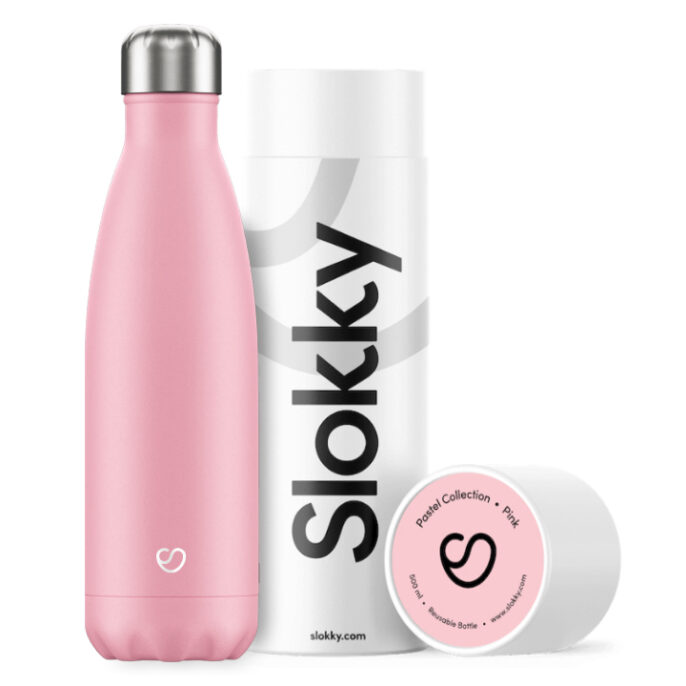 Slokky Pastel Pink Isoleerflesje 500ml