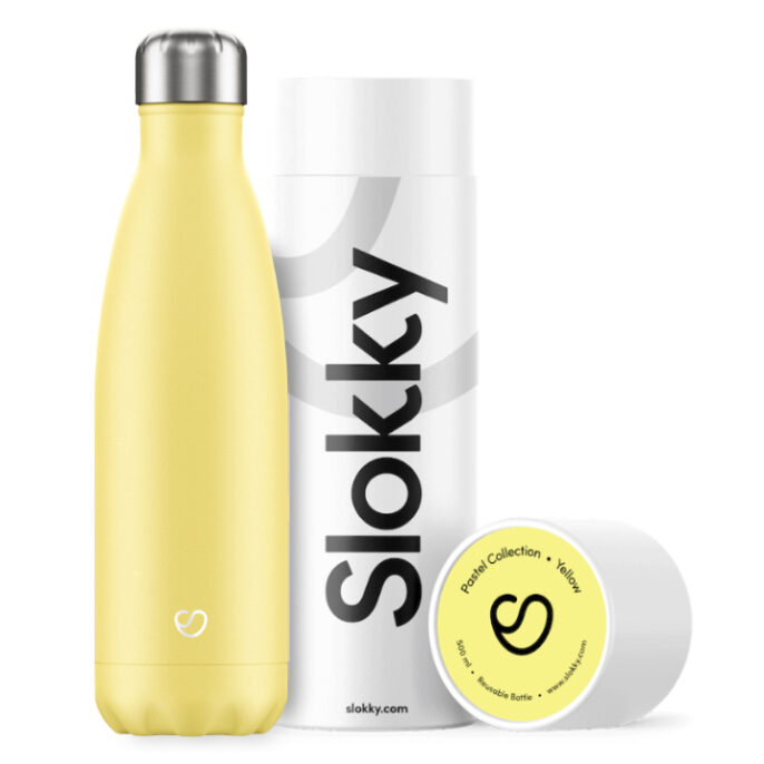 Slokky Pastel Yellow Isoleerflesje 500ml