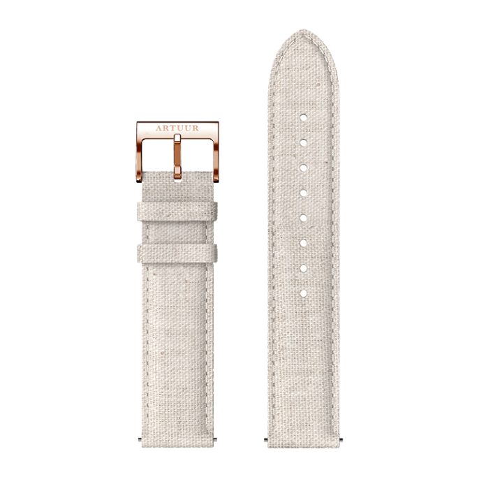 ARTUUR Band Ecru Linnen Rose Gold