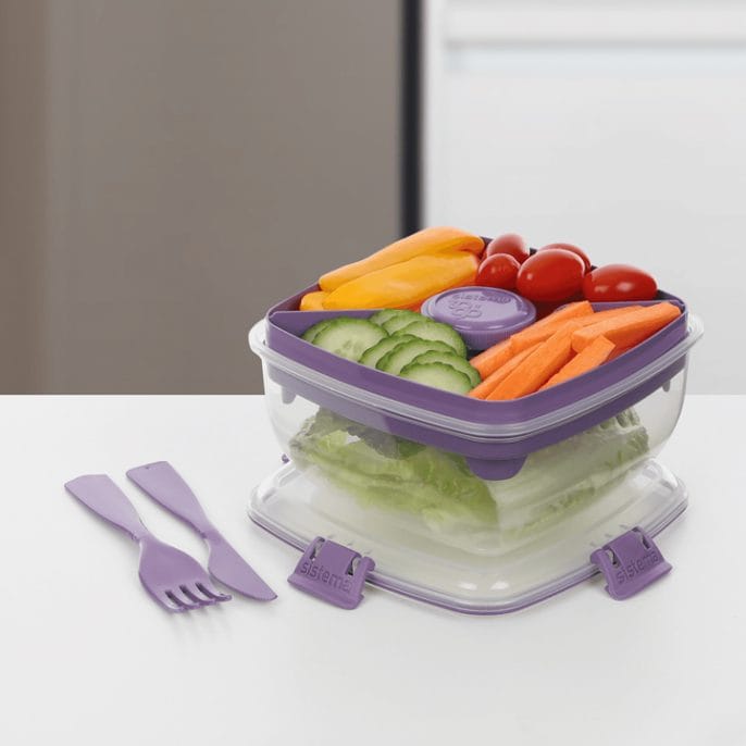 Sistema To Go Salad Lunchbox Lila