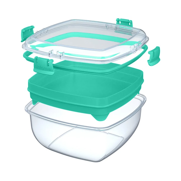 Sistema To-Go 1.63L Salad & Sandwich Plastic Food Storage Container