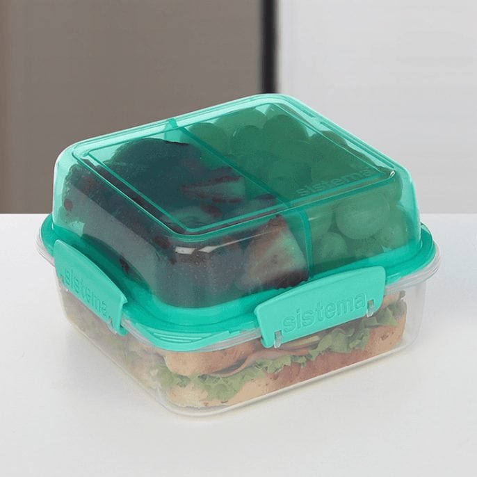 Sistema To Go Lunch Stack 1240ml Minty Teal