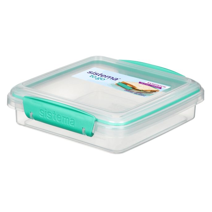 Sistema To Go Sandwich Box 450ml Minty Teal