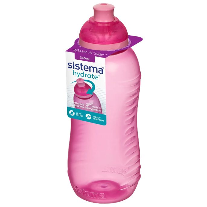 Sistema Hydrate Twist 'N' Sip 330ml Roze