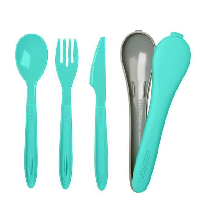 Cutlery To Go Minty Teal