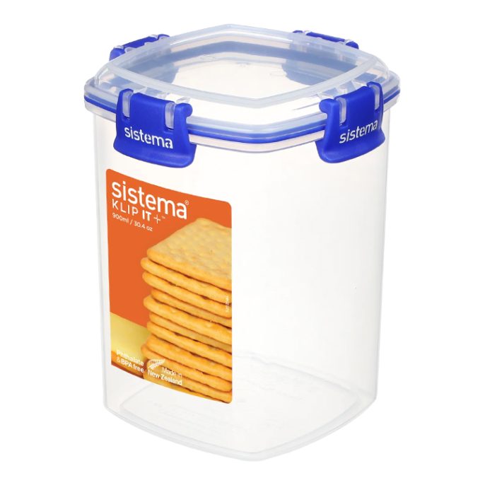 Sistema Klip It Plus 900ml Cracker Donkerblauw