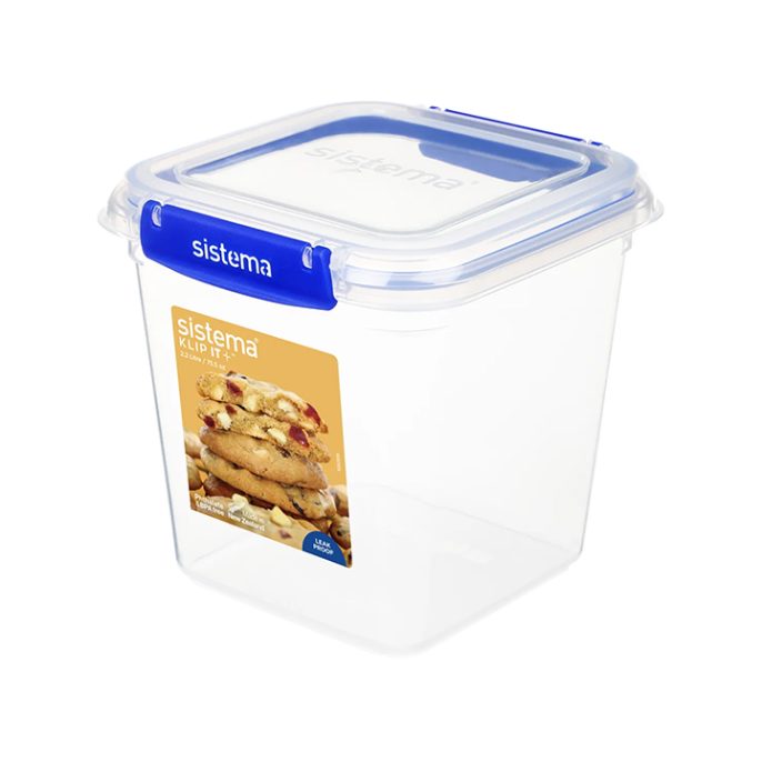 Sistema Klip It Plus Square 2200ml Donkerblauw