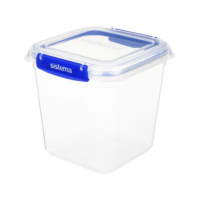 Sistema Klip It Plus Square 2200ml Donkerblauw