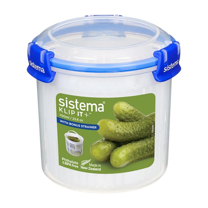 Sistema Klip It Plus Round 700ml Donkerblauw