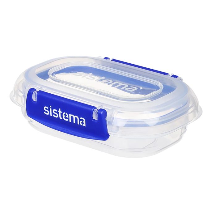 Sistema Klip It Plus Rectangle 180ml Donkerblauw