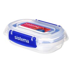 Sistema Klip It Plus Rectangle 180ml Donkerblauw