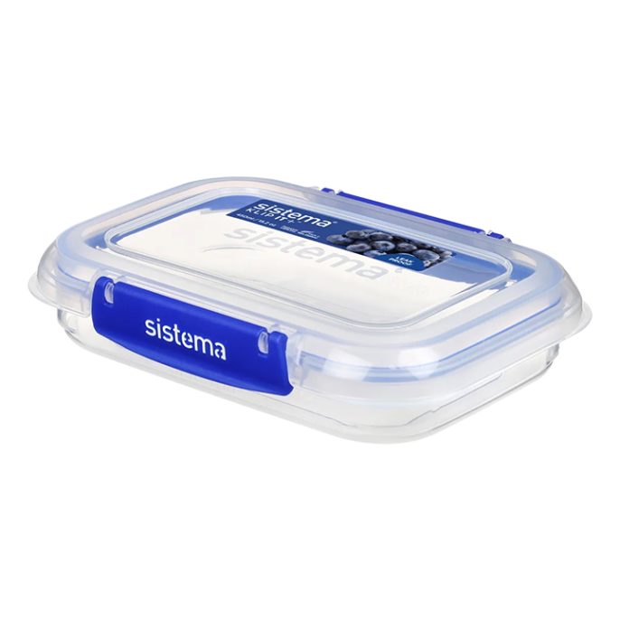 Sistema Klip It Plus Rectangle 450ml Donkerblauw
