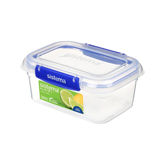 Sistema Klip It Plus Rectangle 1000ml Donkerblauw