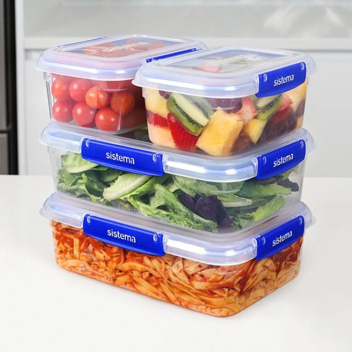 Sistema Klip It Plus 4-pack Essentials Donkerblauw