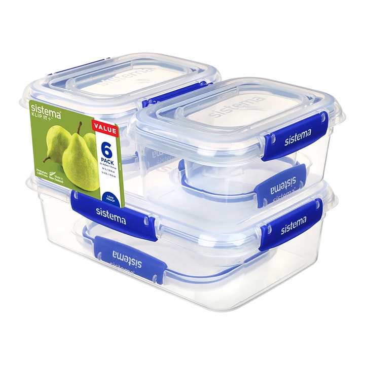 Sistema Klip It Plus 6-pack Essentials Donkerblauw