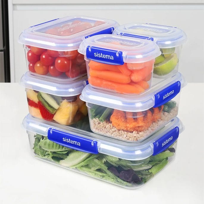 Sistema Klip It Plus 6-pack Essentials Donkerblauw