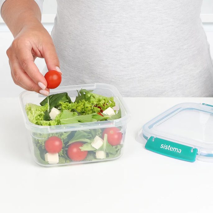 Sistema Klip It Plus Square 1150ml Minty Teal