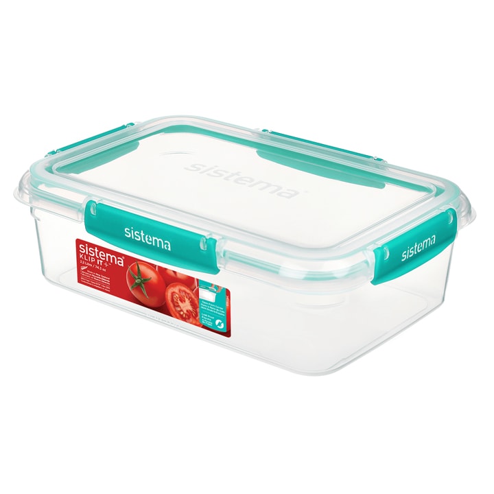 Sistema Klip It Plus 2200ml Rectangle Minty Teal