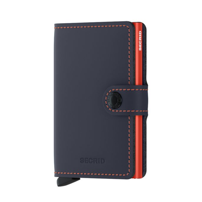 Secrid Miniwallet Matte Nightblue Orange